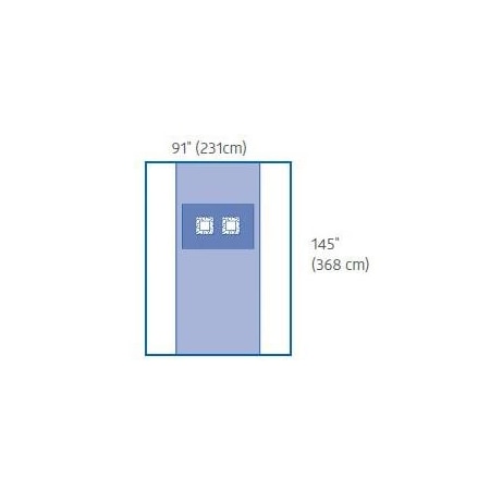 Medline Pacemaker Drape, 82in x 115in, Sterile, 20PK DYNJP4107