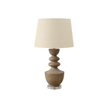 Monarch Specialties Lighting, 28"h, Table Lamp, Brown Resin, Beige Shade, Transitional I 9920