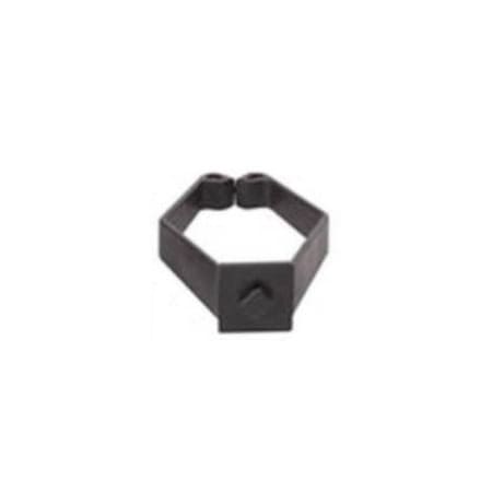 Rittal Cable Clip, Nylon, 2-3/4 in Bundle Dia., Black, 4.40 in L, 10 PK 9969600