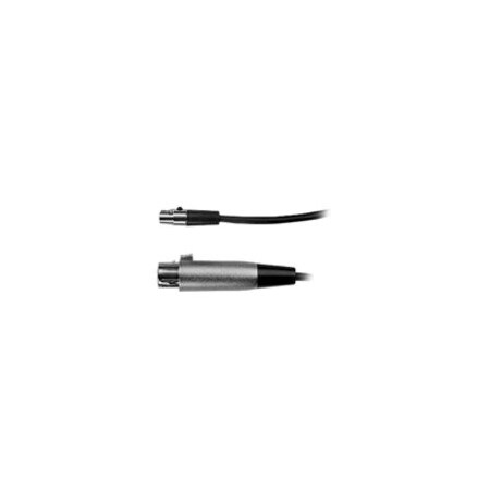 Shure PREMIUM MICROPHONE CABLE, XLR FEMALE TO TA4F CONNECTOR, BLACK, 1.3 M WA310