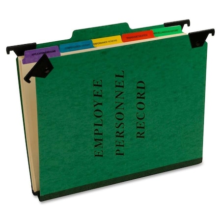 Esselte Hanging Employee/Personnel Folder, 9-1/2" x 11-3/4", 2" Expansion, Green SER2GR