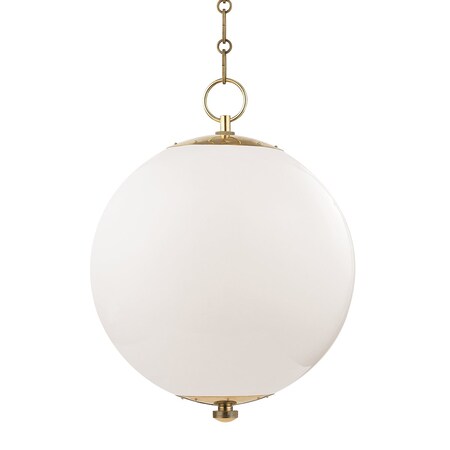 Hudson Valley Lighting Mark D. Sikes X Sphere No.1 1 Light Pendant 16 In. Aged Brass MDS701-AGB