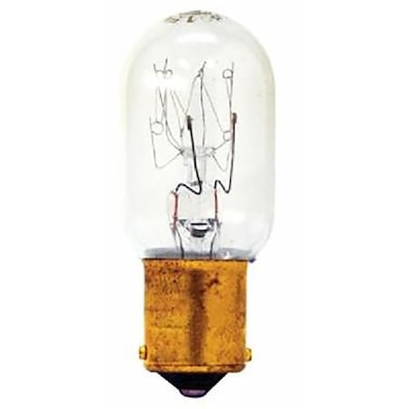 Ge Appliance Light Bulb, 15 W, T7 Lamp, BA15d Double Contact Bayonet Lamp Base, 100 Lumens 35154
