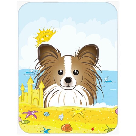 Carolines Treasures Papillon Summer Beach Glass Cutting Board- Large BB2116LCB