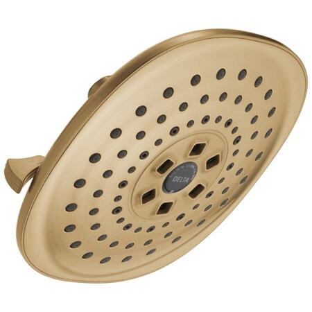 Delta Universal Showering Components H2Okinetic 3-Setting Raincan Shower Head In Champagne Bronze 52686-CZ