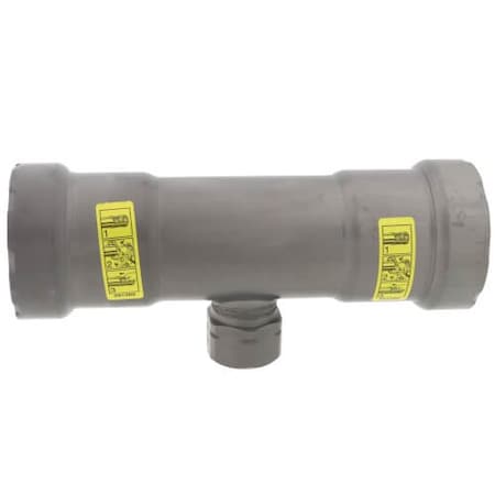 Viega MegaPressG tee P1 1.25 P2 1.25 FPT 0.5 carbon steel zinc-nickel coating 25486