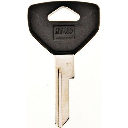 Hy-Ko Key Blank, Brass/Plastic, Nickel, For: Chrysler, Dodge, Eagle, Jeep, Plymouth Vehicles 12005Y153