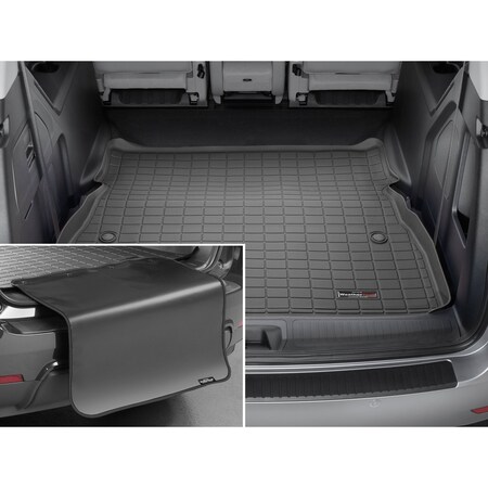 Weathertech Black, Cargo Liner With Bumper Protector 401337SK