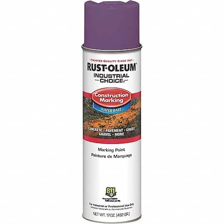 Rust-Oleum M1400 System Construction Marking Paint, Safety Purple, 17 oz 316312
