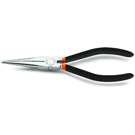 Beta 1009 Extra Long Flat Knurled Nose Pliers, Slip-proof PVC-Coated Handles, 160 mm 010090006
