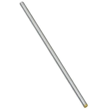 Stanley Threaded Rod, 3816 Thread, 36 in L, A Grade, Steel, Zinc, UNC Thread N179-515