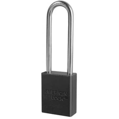 American Lock Aluminum 3 in. Shackle Padlock  Black 045-A1107BLK