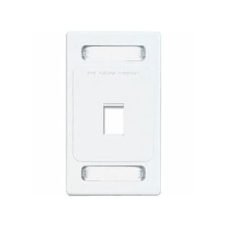 Siemon MAX Faceplate - 2 x Total Number of Socket(s) - 1-gang - Flush Mount - Light Ivory - Plastic MX-FP-S-02-80