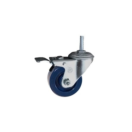 Service Caster 3 Inch Solid Polyurethane Swivel 12mm Stem Caster with Total Lock Brake SCC SCC-TSTTL20S314-SPUS-M1215