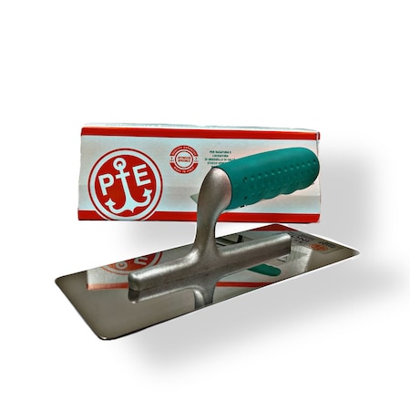 Pavan Stainless Steel Finishing & Burnishing Trowel with Lapped Trapezoidal Round Edge, 200 x 80 x 0.6mm 824/I-200x80x0.6