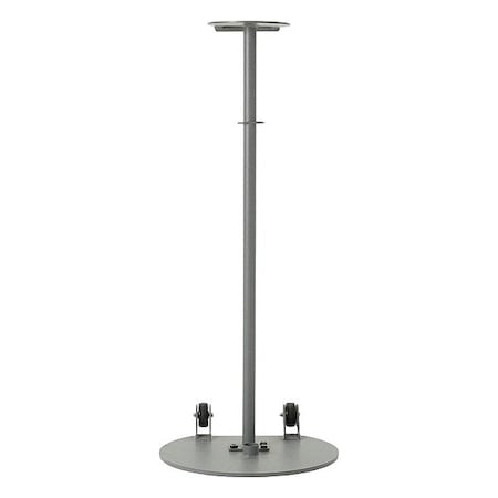 Modus Belt Barrier Post, Gray, Steel, Wheeled ZPS-AttachStand