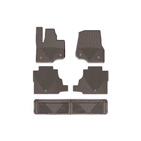 Weathertech Cocoa, Front, Rear, and Rear All Weather Floor Mats W477CO-W500CO-W60CO