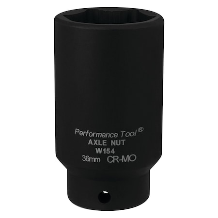 Performance Tool W15436mm Axle Nut Socket, FWD, GM E Body, CrMo W154