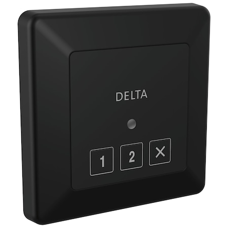 Delta Universal Showering Components Square Exterior Steam Control In Matte Black 5CN-220T-BL