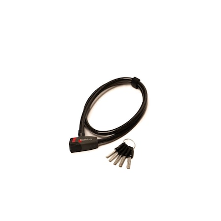 Doublelock PANTHER, Keyed Cable Lock. 3.9 ft. Braided Steel Cable 220-300A