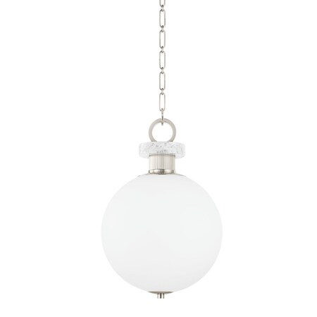 Corbett Lighting Haru 1 Light Pendant 13.25 In. Burnished Nickel 395-13-BN