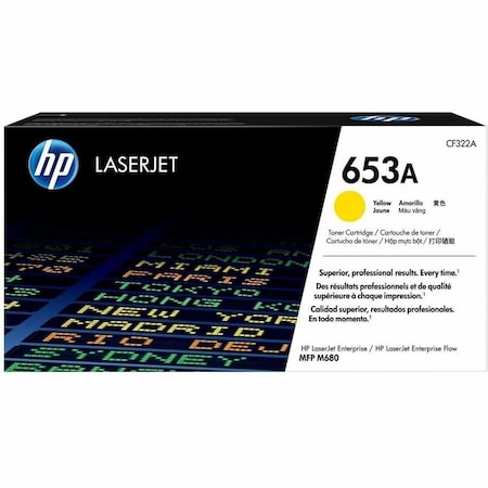 Hp Toner Cartridge, Yellow CF322A