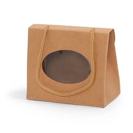 Nashville Wraps Kraft Window Purse Favor Box, 5 x 2.5 x 4, 6PK 31157