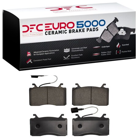 Dfc 5000 Euro Ceramic Disc Brake Pad Set,  1600-2052-00