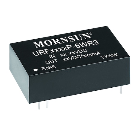 Mornsun DC/DC Regulated Power Supply Module, 1 Output, 4.95W, Hybrid URF2403P-6WR3