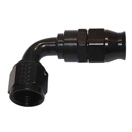 Geared2Golf 689012-BL 90 deg -12 AN PTFE Hose End, Black GE3647923