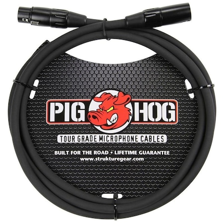 Pig Hog 8mm Mic Cable, 6-Feet XLR PHM6