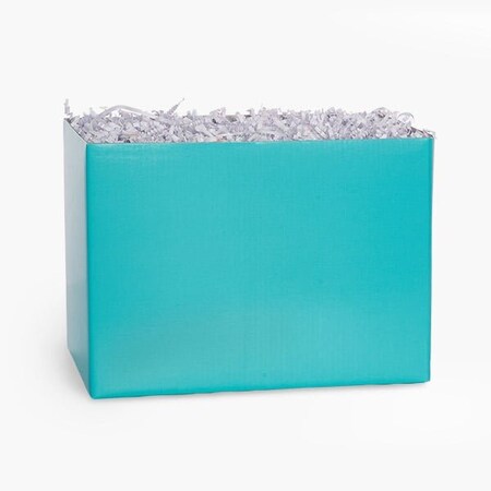 Nashville Wraps Aqua Blue Basket Box, Large 10.25x6x7.5, 6PK LBL