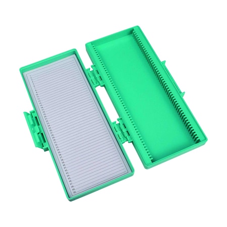 United Scientific Slide Storage Box, Hinged, Polystyrene, 50 Slides 62212