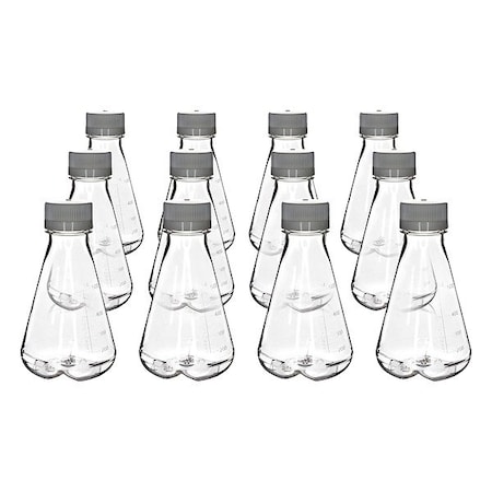 Eisco Scientific Erlenmeyer Flask, Colorless, 180 mm H, PK12 CH5263PK12