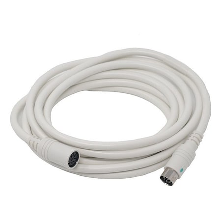 Crest Healthcare Cord Extension, 8-pin DIN Plug, White 107397-10