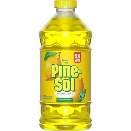 Pine-Sol Multi-Surface Cleaner - For Multi Surface - Concentrate - Liquid - 40 fl oz (1.3 quart) - Lemon, 8PK 60165