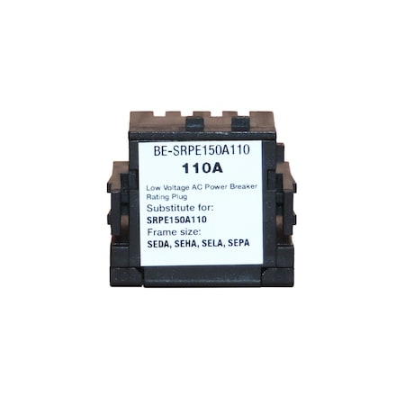 Brah Electric , replacement Spectra rating plugs rated for 110A, 150A sensor - SEDA, SEHA, SELA, SEPA BE-SRPE150A110
