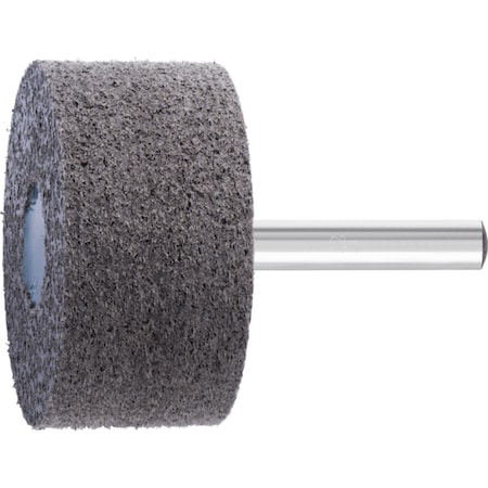 Pferd Unitized Mounted Point, Cylindrical Shape, 2 in x 1, W242, 8AC (H), 1/4 in Shank, 5PK 47913