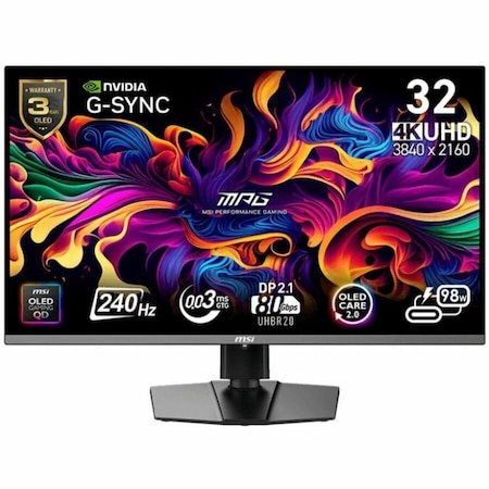 Msi MPG 322URX QD-OLED UHD 240Hz 32 inch Gaming Monitor MPG322URXQDOLED