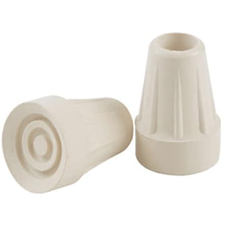 Shepherd Hardware Crutch Tip, Round, Rubber, Off-White, 7/8 in Dia 9742