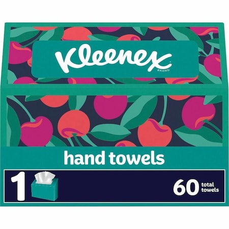 Kleenex Disposable Hand Towels, 1 Ply, 8in Width x 9.10in Length, White, Paper/, 1 Box 38586