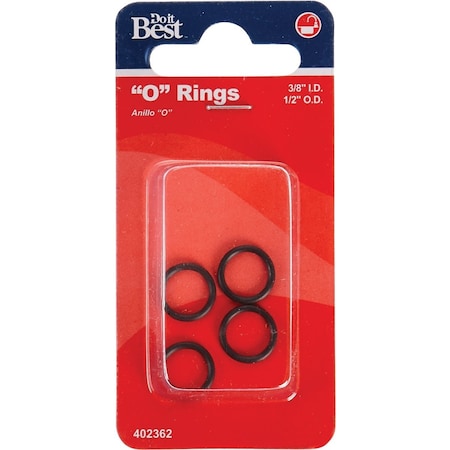Do It Best 3/8''x1/2''x1/16'' O-Ring, 4 Ct. DIB810-3