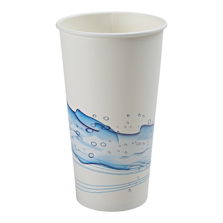 Americo Paper Cold Cup 20 oz , "Cool Wave" Stock Print ECC20-P