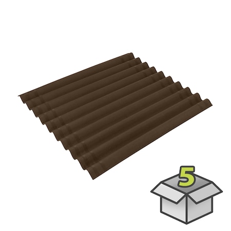 Ondura PREMIUM SERIES 10 HALF-BRWN 38x38, 5PK 199471