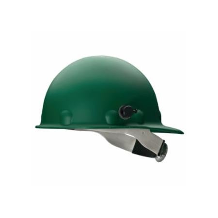 Honeywell Fibre-Metal Roughneck P2 Hard Cap, 8-point Ratchet, Quick-Lok Block and RW, P2HN, Green 280-P2HNQRW74A000