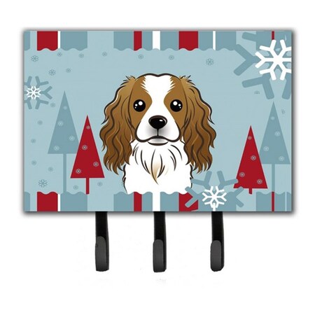 Carolines Treasures Winter Holiday Cavalier Spaniel Leash and Key Holder BB1720TH68
