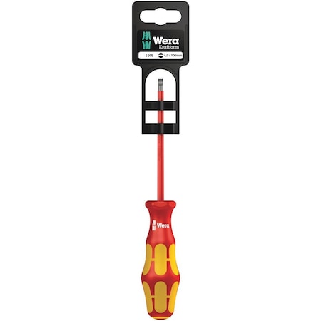 Wera 160 i SB VDE Insulated screwdriver for slotted screws, 0.8 x 4 x 100 mm 5100003001