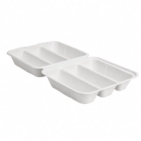 Eco-Rootz 8x7-3 Inch Molded Fiber Taco Box (Clamshell), 200PK ER-B101-BPI