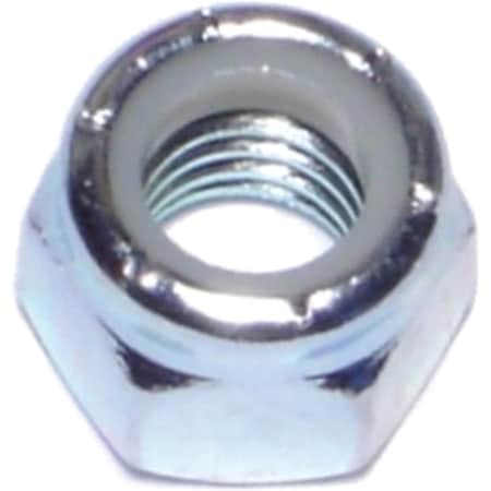 Midwest Fastener Lock Nut, 3/8"-16, Nylon, Zinc Plated 03651