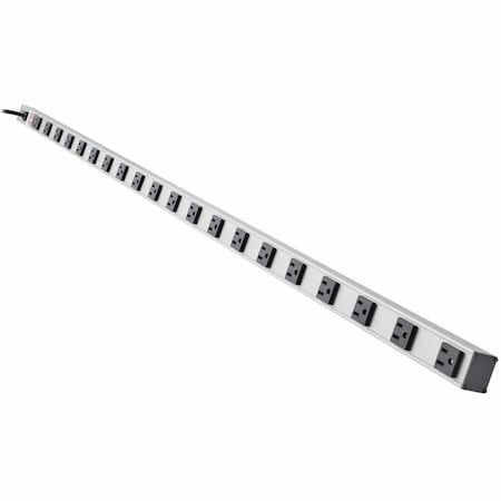 Tripp Lite Outlet Strip, Vertical, 20 5-15R, 5-15P, 15 ft., Silver PS6020